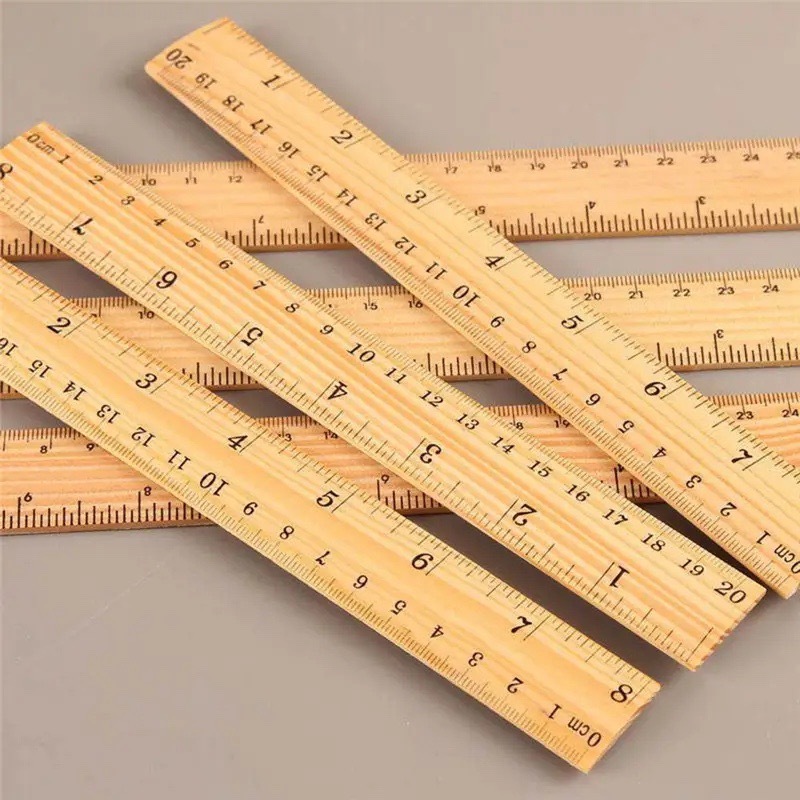 Wood Ruler Is Used For Size In The Sewing Industry With 2 INCH And CM ...