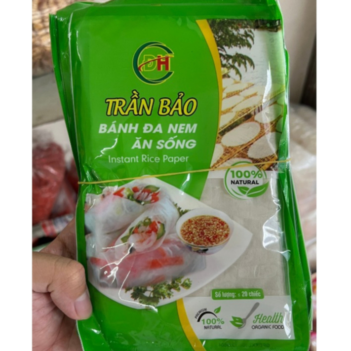 Banh Bao Raw Rice Paper. Instant Rice Paper Salad Roll - Eat Raw ...