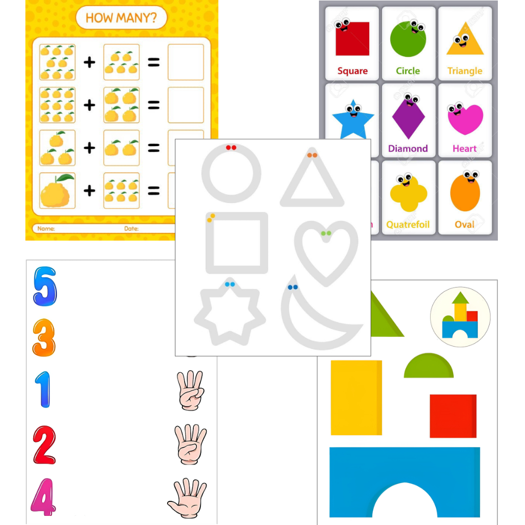 Comprehensive learning materials set - Thinking games - Montessori ...