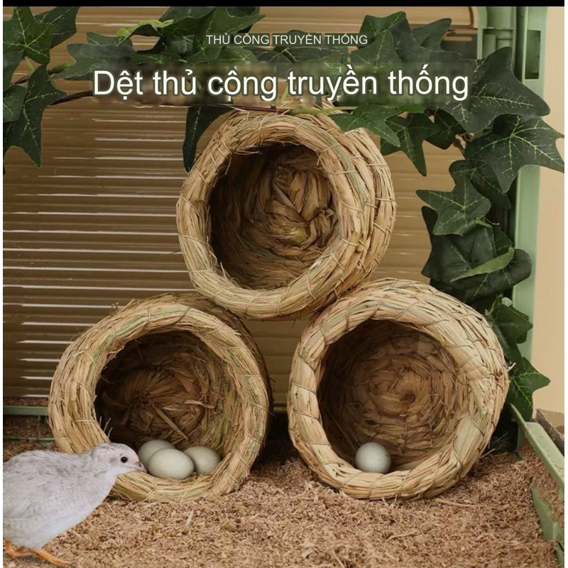 Straw Nest for Parrots, Bulbuls, Finch, Made from Natural Straw Fiber ...