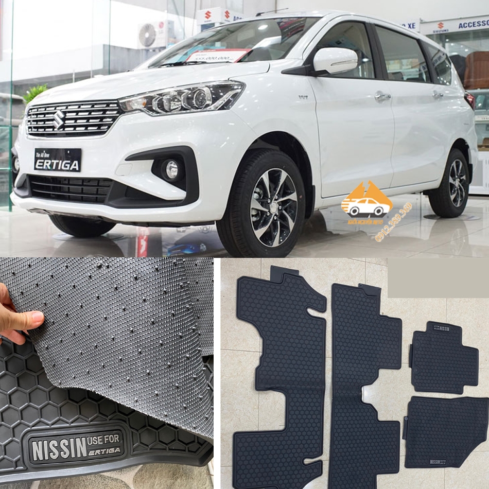 Ertiga Rubber Floor Mat 2020 2021 2022 2023 Odorless, Molded Rubber