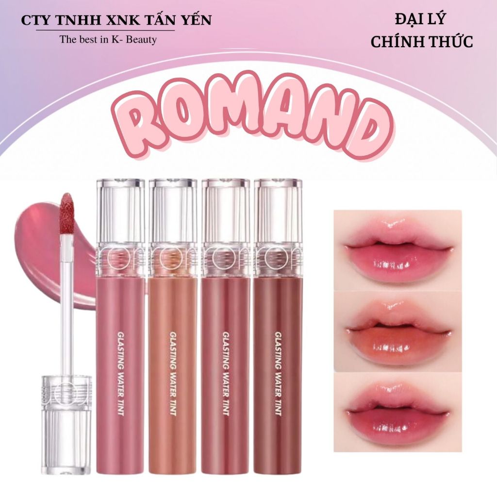 Romand Glasting Water Tint Lip Gloss Tint 4g | Shopee Malaysia