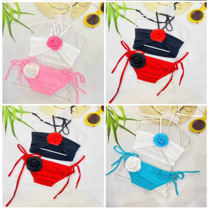Two-piece swimsuit, two roses | Shopee Malaysia