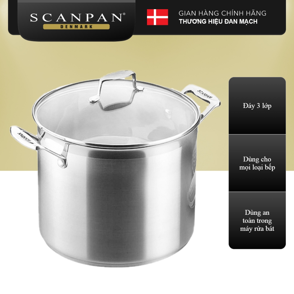 Scanpan Impact Chicken Boiler 28cm 71502800 12l, HighGrade 18 / 10 Stainless Steel Safe For