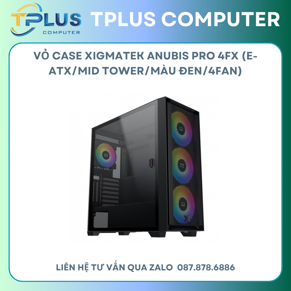 Xigmatek Anubis Pro 4FX - 4Fan case (Mid Tower/Black) | Shopee Malaysia