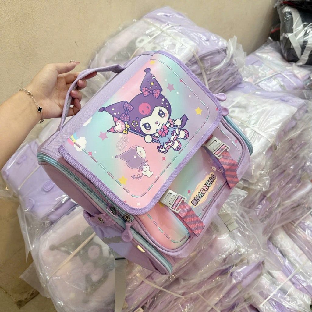 New shape anti-humpback backpack for baby grade 1- grade 5 cute motifs ...