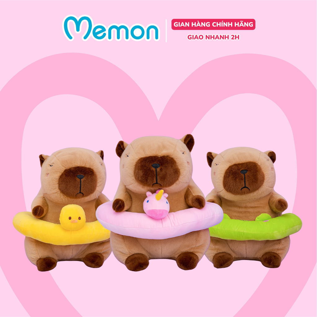 Memon capybara mouse teddy bear capybara stuffed animal wearing float ...