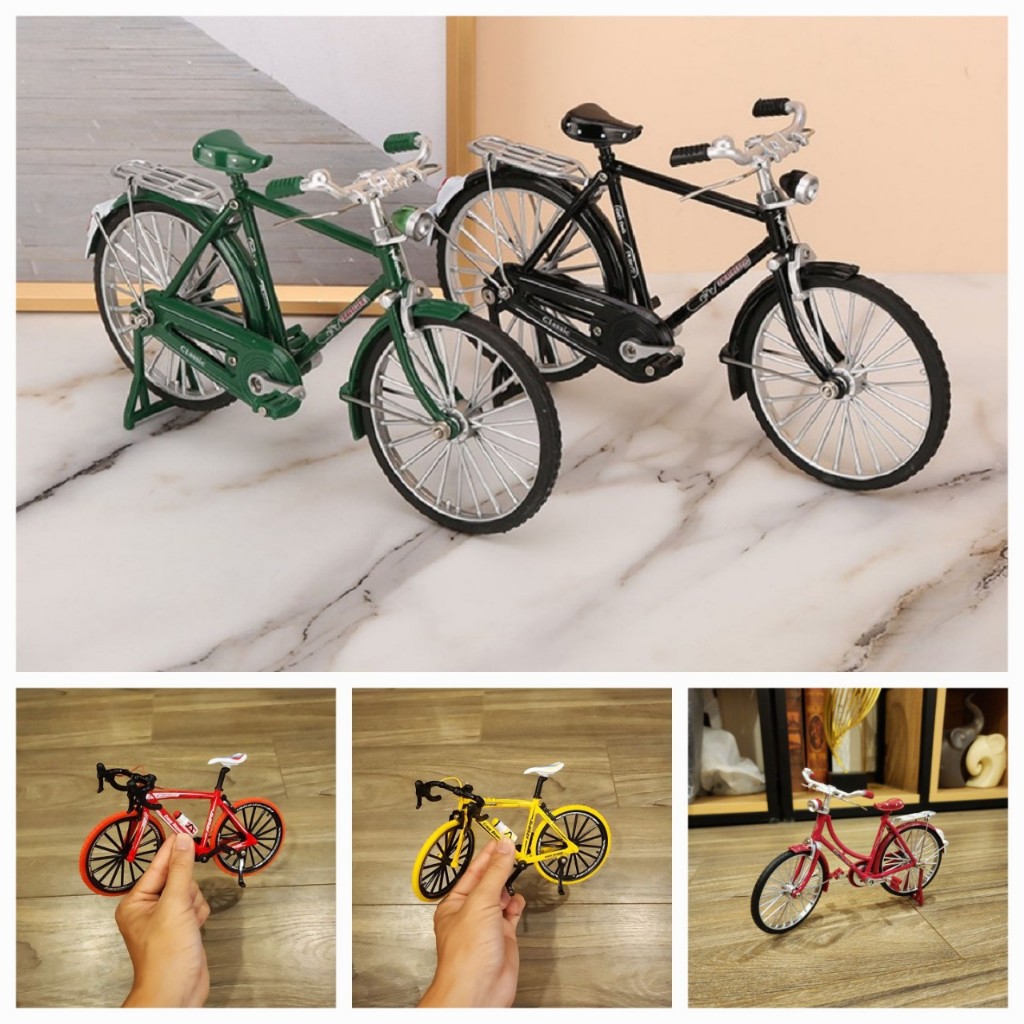 Retro Style Mini Bicycle Model for Decoration (Pre-installed) | Shopee ...