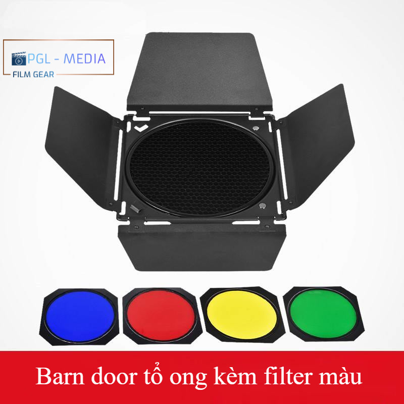 Barn door cut light, four-leaf partition color filter sketch light ...