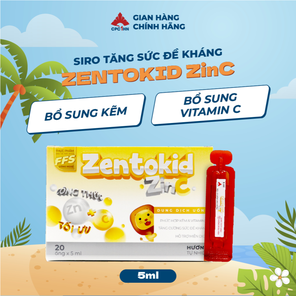 Zentokid ZinC natural ZinC and Vitamin C supplement syrup increases