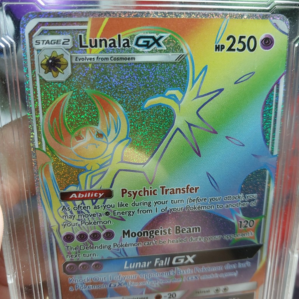 Pokemon LS Lunala GX Holo 153 / 149 Art Rainbow Full Secret Foil 1459 ...