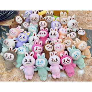 Labubu THE MONSTERS heart macaron Doll teddy bear keychains (With real ...