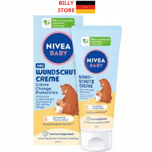 Nivea BABY Wundschutzcreme Diaper Rash Cream, 60 ml (Domestic Germany ...