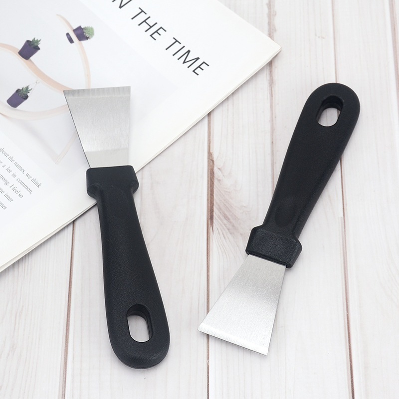 Scraper to clean stainless steel kitchen hood, refrigerator razor ...