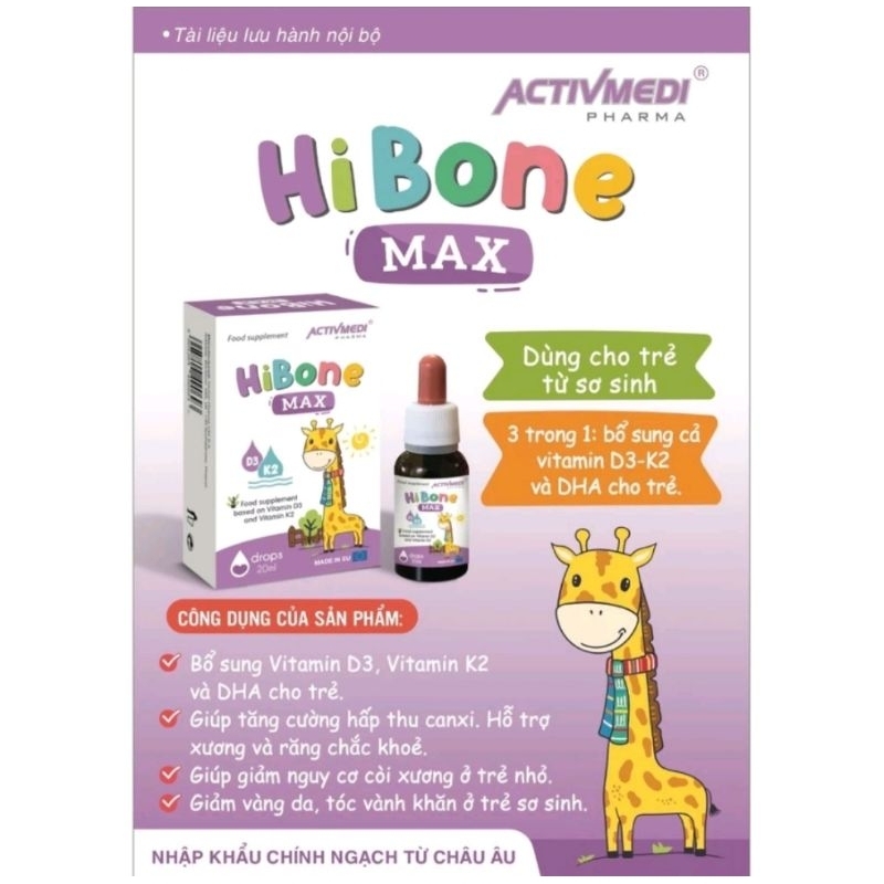 Hibone Max Supplements Vitamin D3 And Vitamin K2. Supports Calcium ...