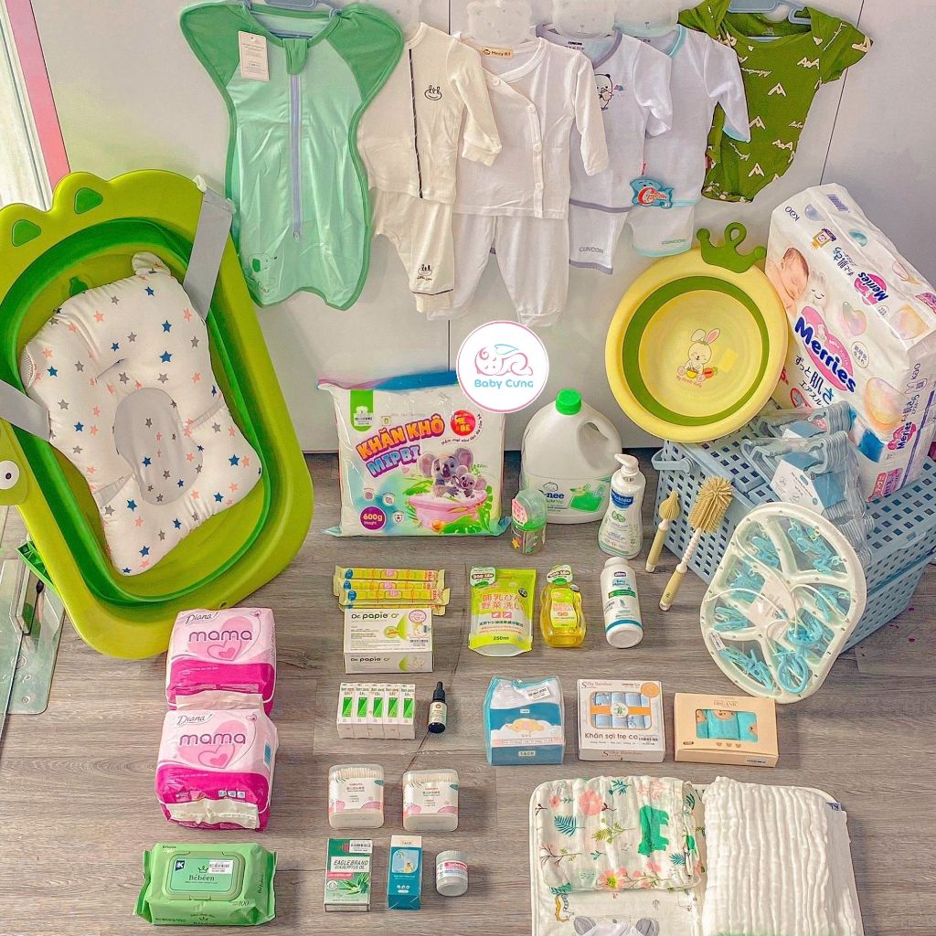 Premium birth package with full Green color items for mother and Baby ...