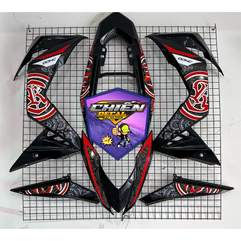 Winner V1 car decal, new model MALAYSIA, black and red pattern (MS 410 ...