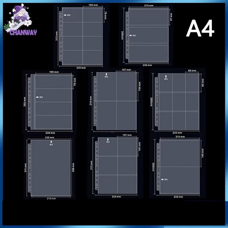 Sheet PP A4 CHANWAY CARD BUILDING FOR BINDER A4 B5 CARD STORAGE - Fox ...