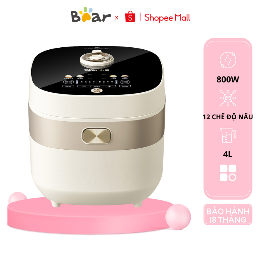 Bear DFB-D40N1 4L multi-function rice cooker, 800W, 12 cooking modes, 2 ...