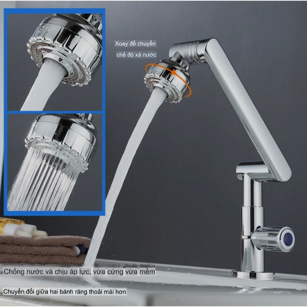304 Stainless Steel Cold Sink Faucet rotates 360 degrees for 2 basins ...