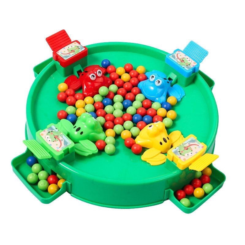 Frog toys that eat marbles, eat beans, colorful fun toys, support ...