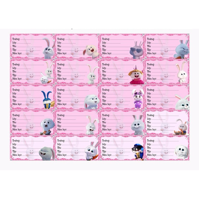 Sticker Rabbit House Story 80 Different Pictures / Rabbit Notebook ...