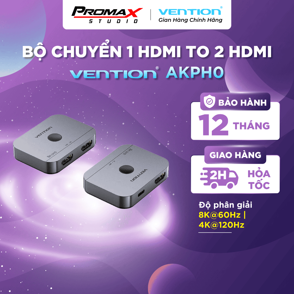 2port BiDirectional HDMI Adapter VENTION AKPH0 Shopee Malaysia