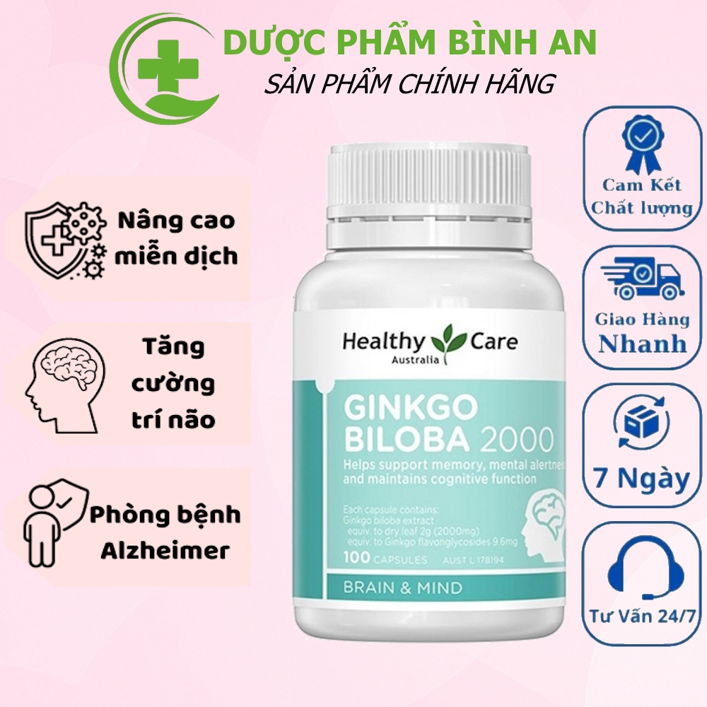 Healthy Care Ginkgo Biloba Brain Tonic Tablets Enhance Memory, Relieve ...