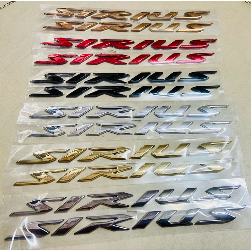 Sticker Set Of Beautiful YAMAHA SIRUS Embossed logo Car Ribs (Price bag ...