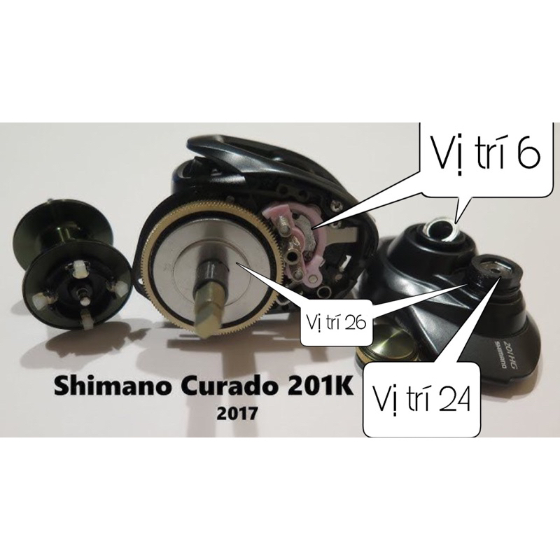 Shimano Curado Cu-400 Baitcaster Bearing set Fishing main image 1