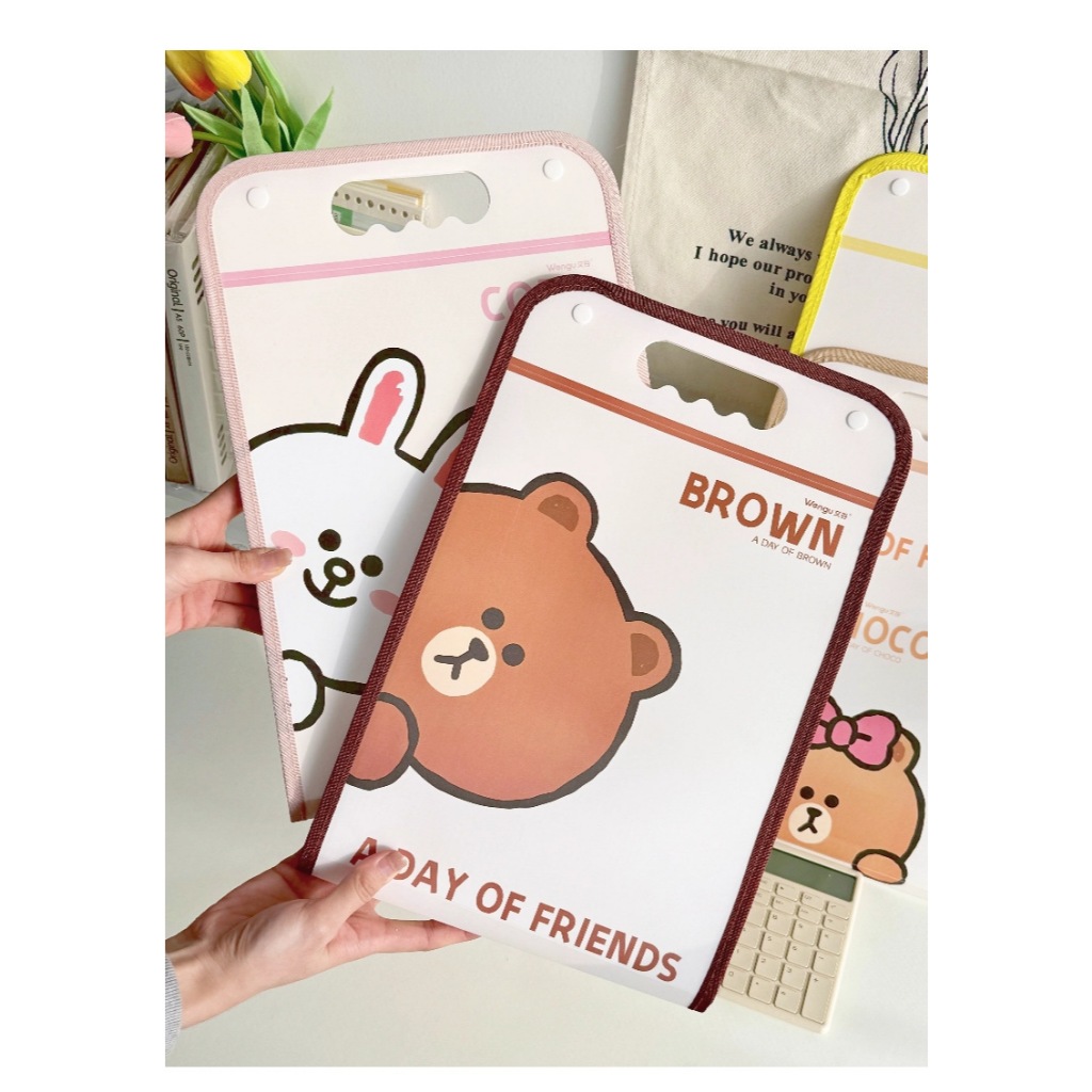 A4 Document Bag With Many Cute Cartoon Compartments Waterproof ...