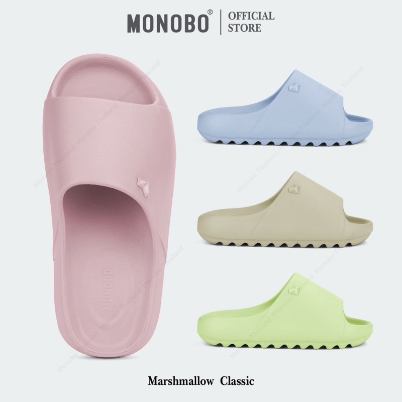 Thailand MONOBO Marshmallow Classic Platform Slippers With Horizontal ...