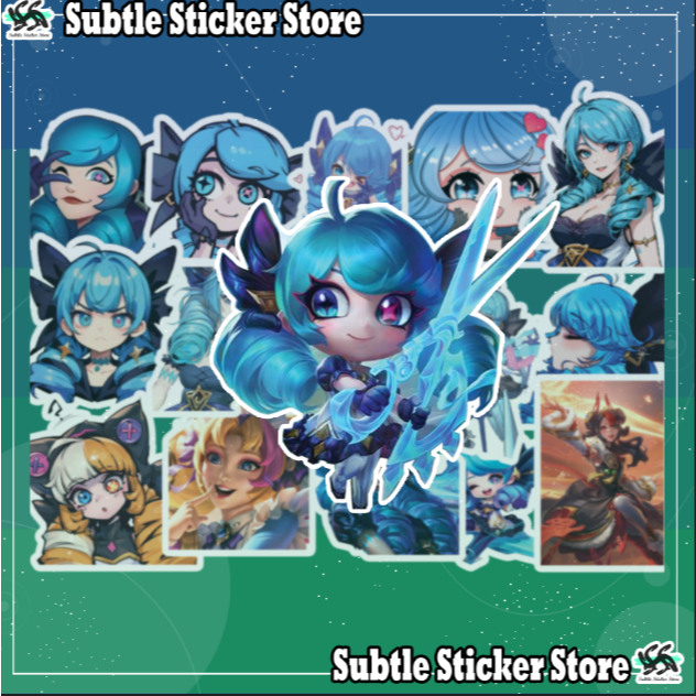 [League Of Legends] - Set 10/15 Sticker Emoji/Emote Gwen - Waterproof ...