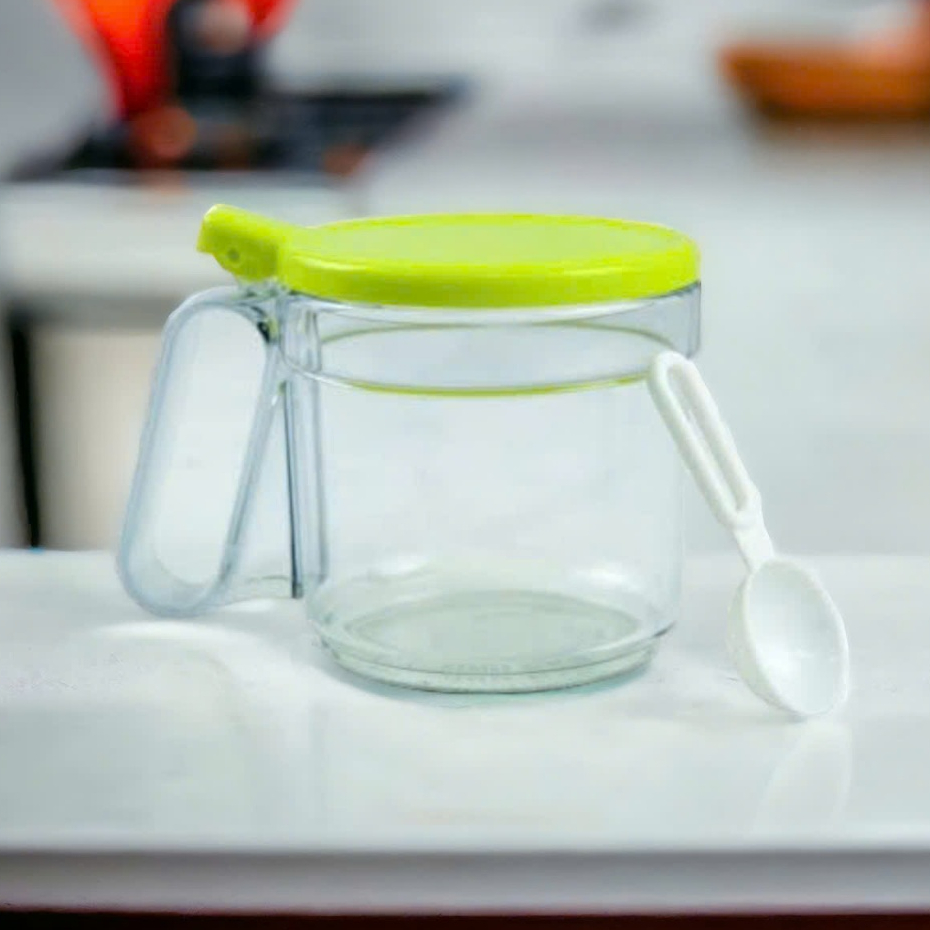 Transparent Plastic Spice Jar, With Lid, Comes With Convenient Vinh Nam ...