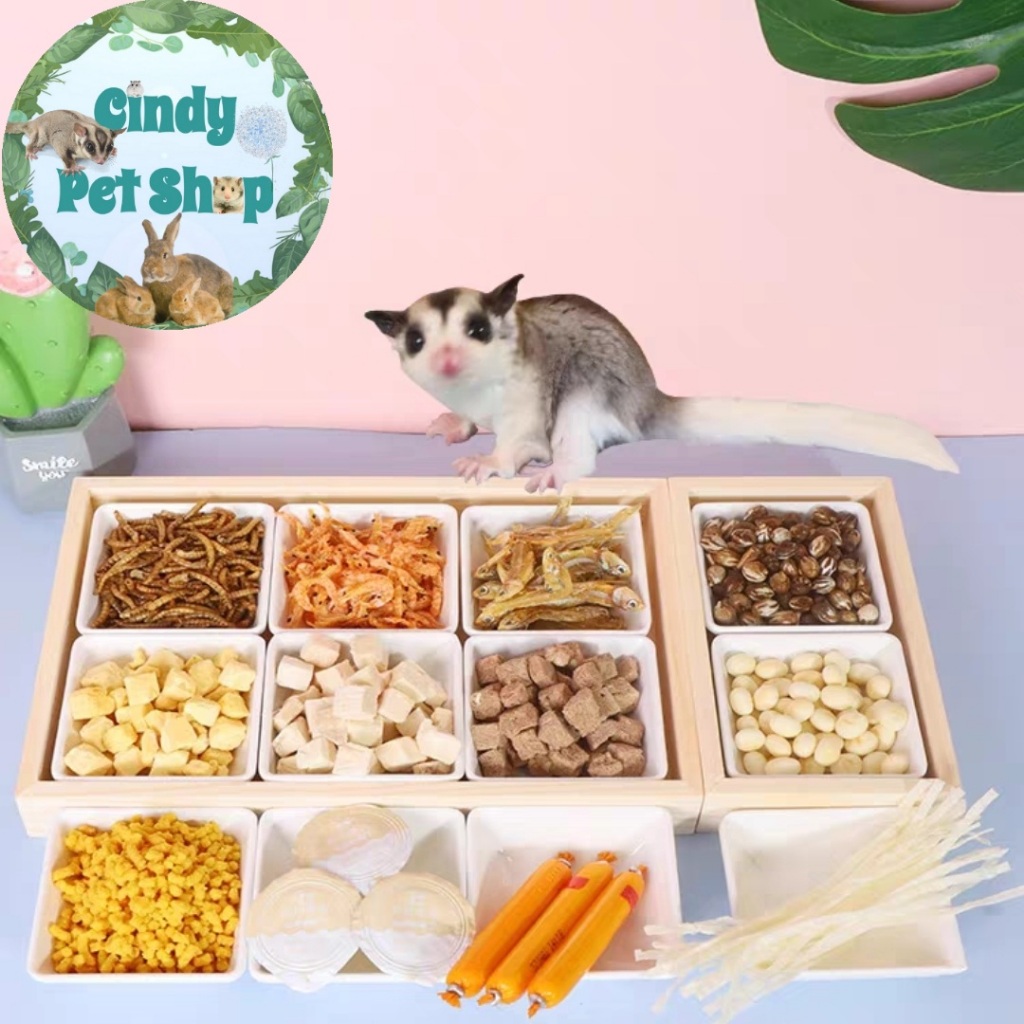 View of Compilation of fattening weaning food for hamsters, rabbits, beetles ...