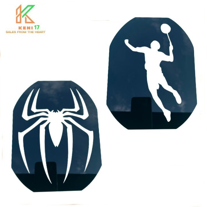 Yonex, Lining, Victor, Mixi Spider Flypower Badminton Racket Paint Logo ...