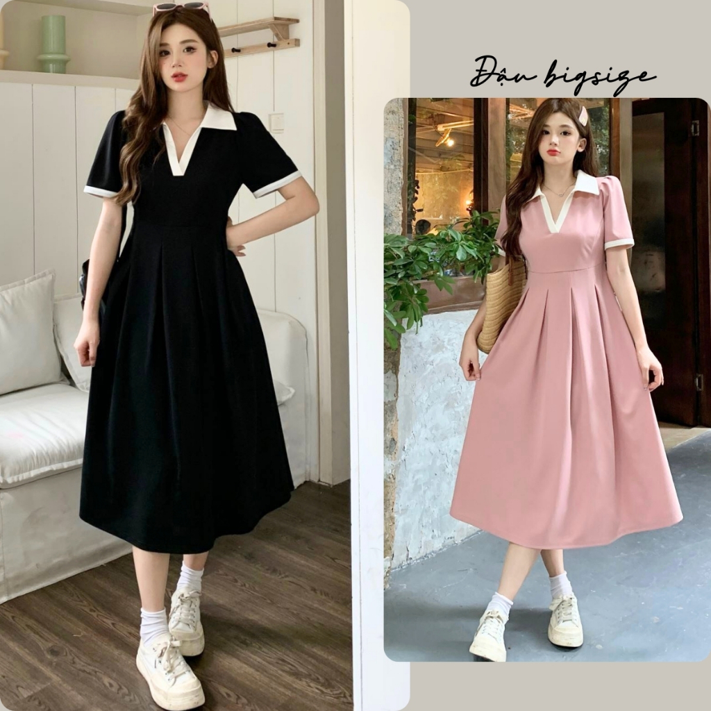 B&W -- Women's Polo Collar Dress main image 1