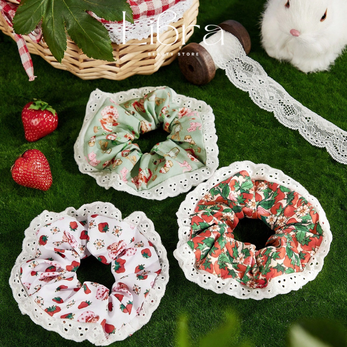 Strawberry Shortcake Set of 3 Strawberry Shortcake Hair Ties Shopee