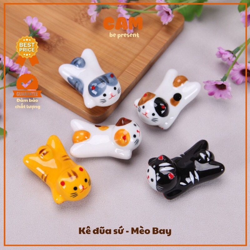 Cat Chopstick Rests - Lot De 5 Supports à Chopstick En