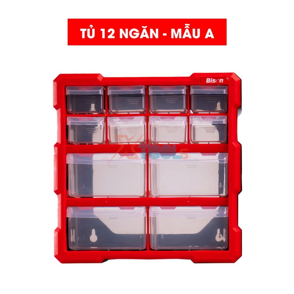 Bison Multi-Purpose Component Box, Plastic Cabinet With Multiple ...