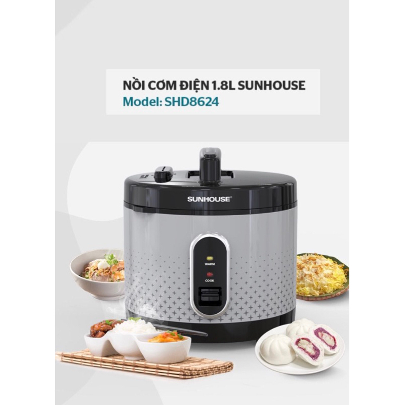 Sunhouse SHD8624 1.8L rice cooker (National rice cooker) | Shopee Malaysia
