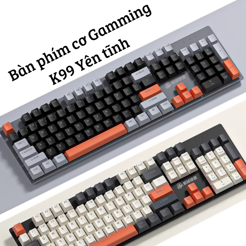 Quiet Gaming mechanical keyboard K99, beautiful color combination ...