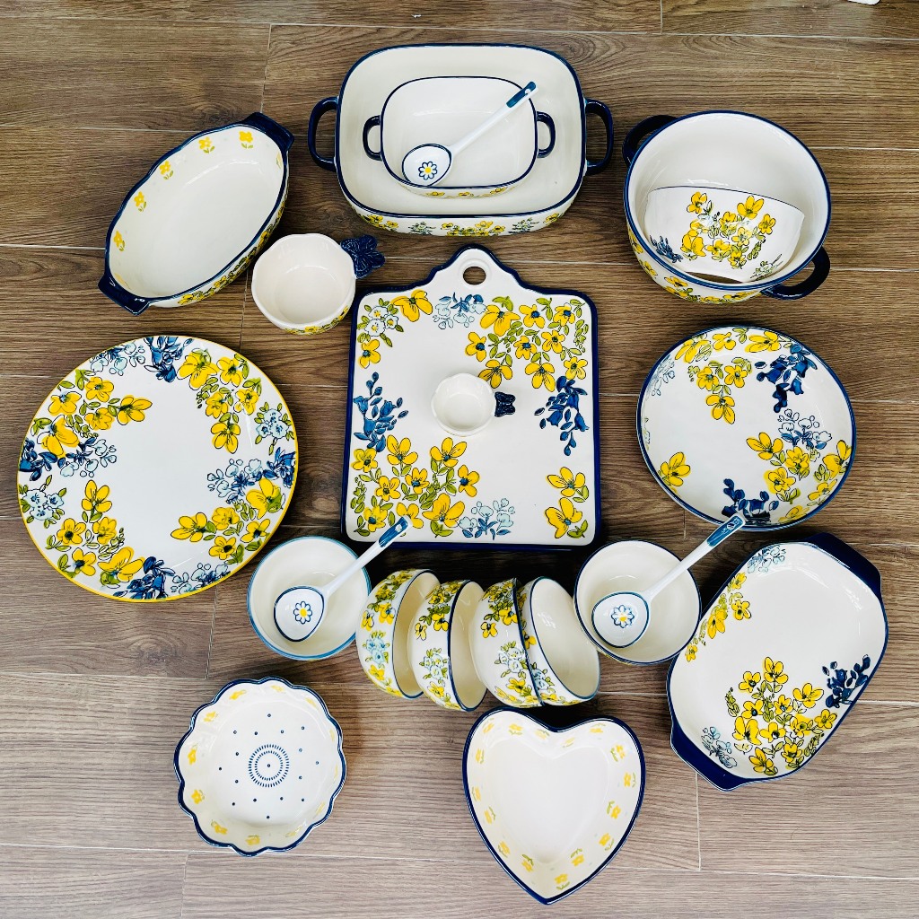 Deco ceramic dinnerware set, cute dishes, rice bowls, high-quality ...