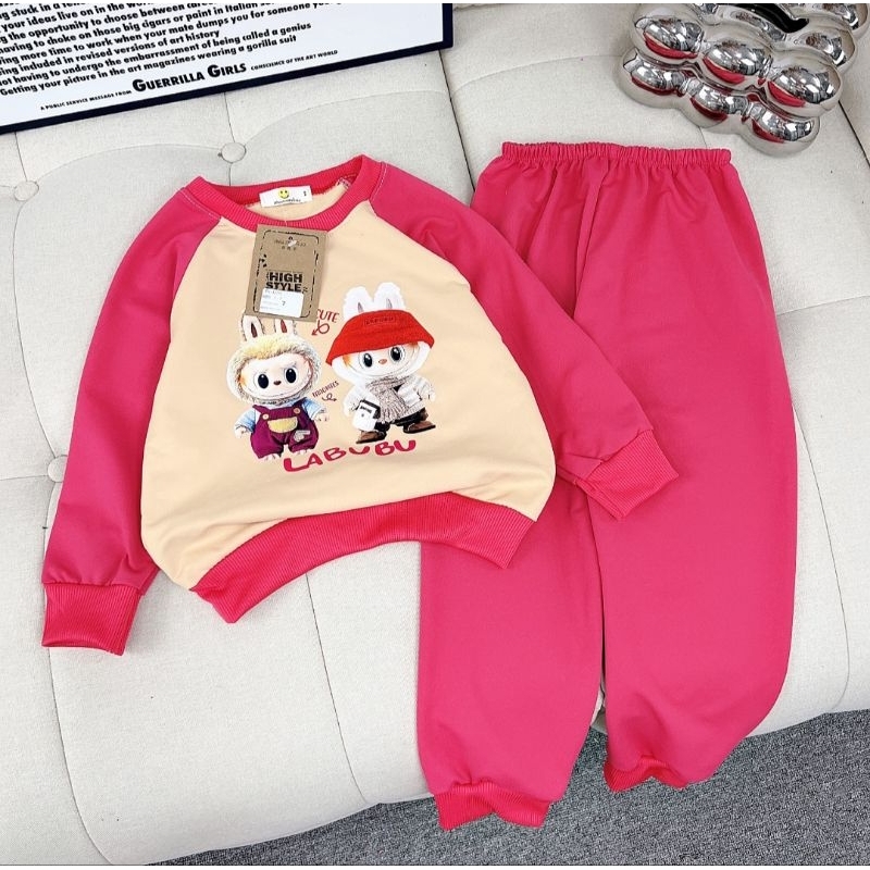 Beautiful Labubu Baby Girl Fish Skin Set With Bear 820kg Shopee Malaysia