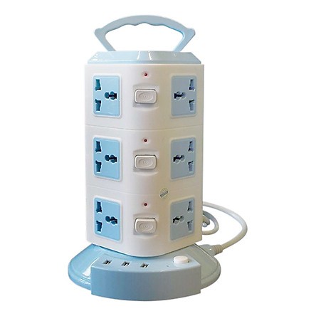 [PREMIUM Product] Cylindrical Multi-Purpose Power Socket (2500W), 3 USB ...