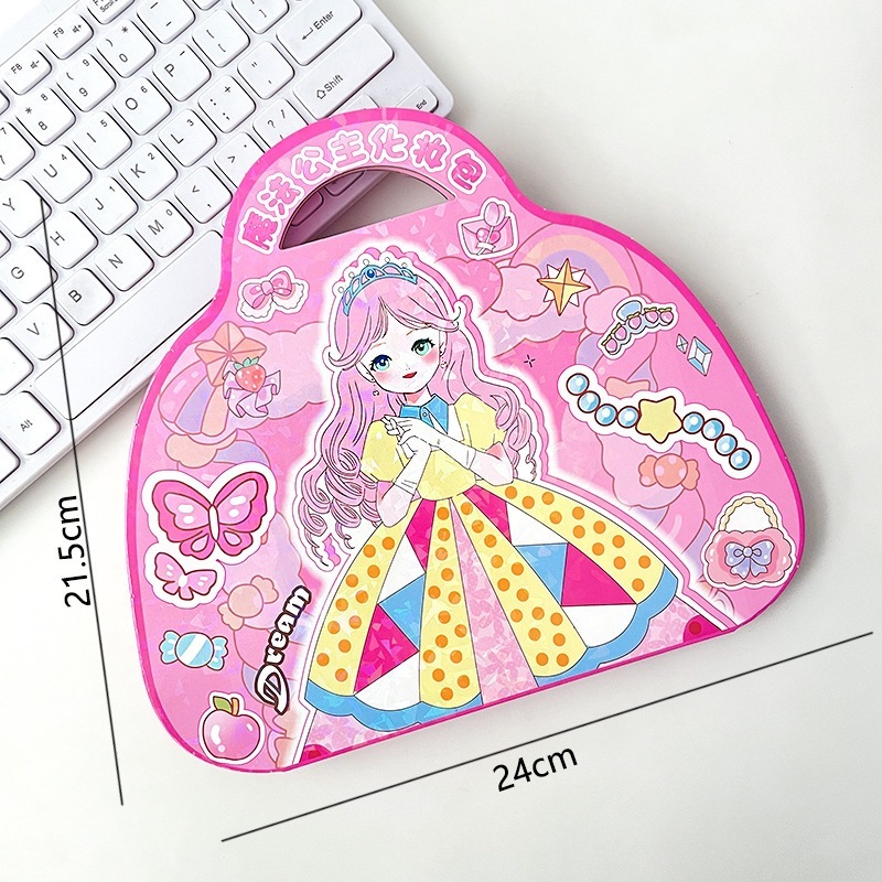 Handle Makeup Notebook - Makeup Learning Toy Set for Children, Includes ...
