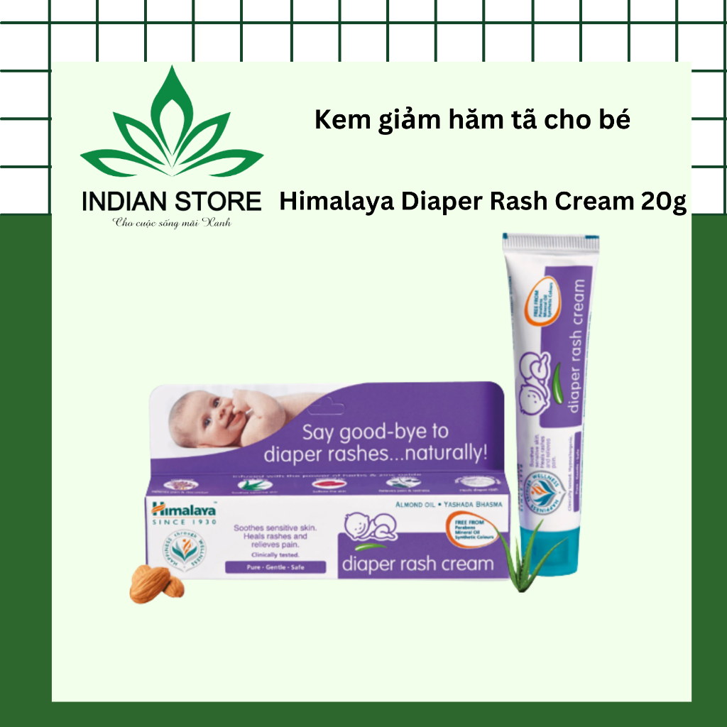 [Date 08.2025] Himalaya Diaper Rash Cream, 20g tube to reduce Diaper ...
