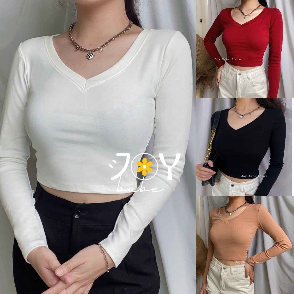 Joy Turtleneck Crop Brown