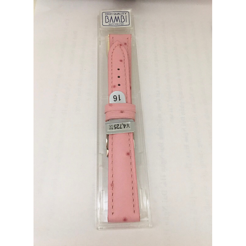 Bambi Ostrich Leather Watch Strap. New full Box | Shopee Malaysia