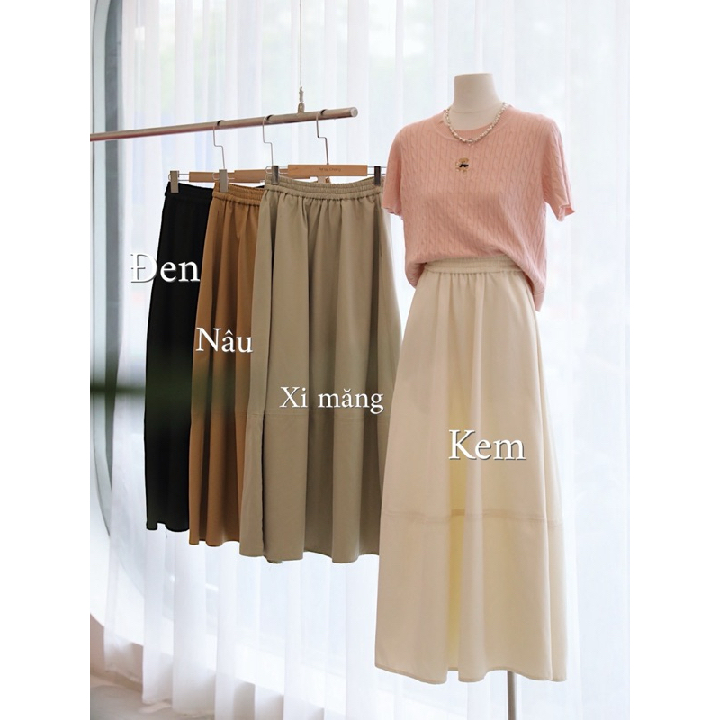 Long khaki skirts designs sale